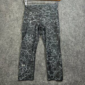 Under Armour Pants Womens Small Black Stretch Compression Run Yoga Heat Gear